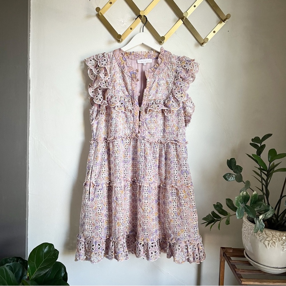 House of Harlow Eyelet Mini Dress